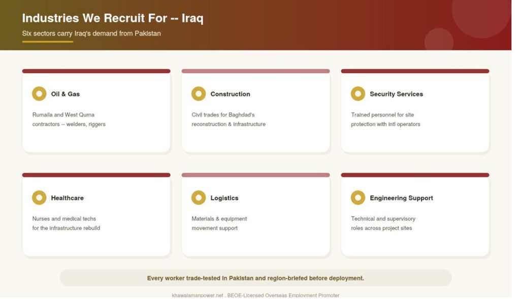 recruitment agency in pakistan for iraq industries